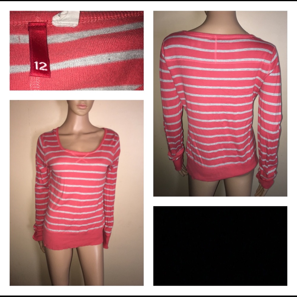Orange & White Long Sleeve